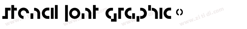 stencil font graphic字体转换